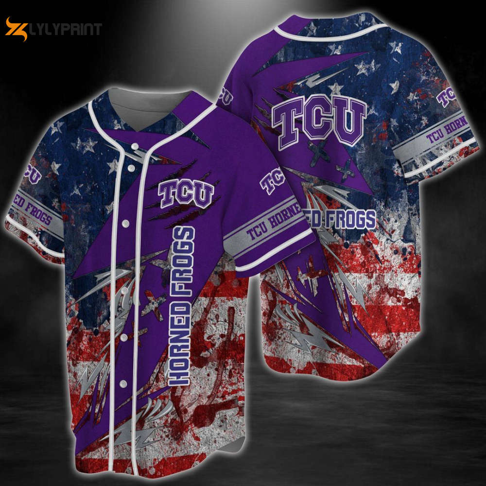 TCU Horned Frogs Baseball Jersey Gift For Men Women - lylyprint.com