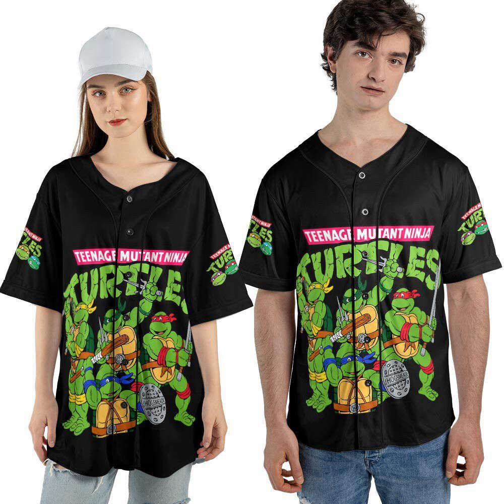 Teenage Mutant Ninja Turtles Mutant Mayhem Movie Baseball Jersey - lylyprint.com
