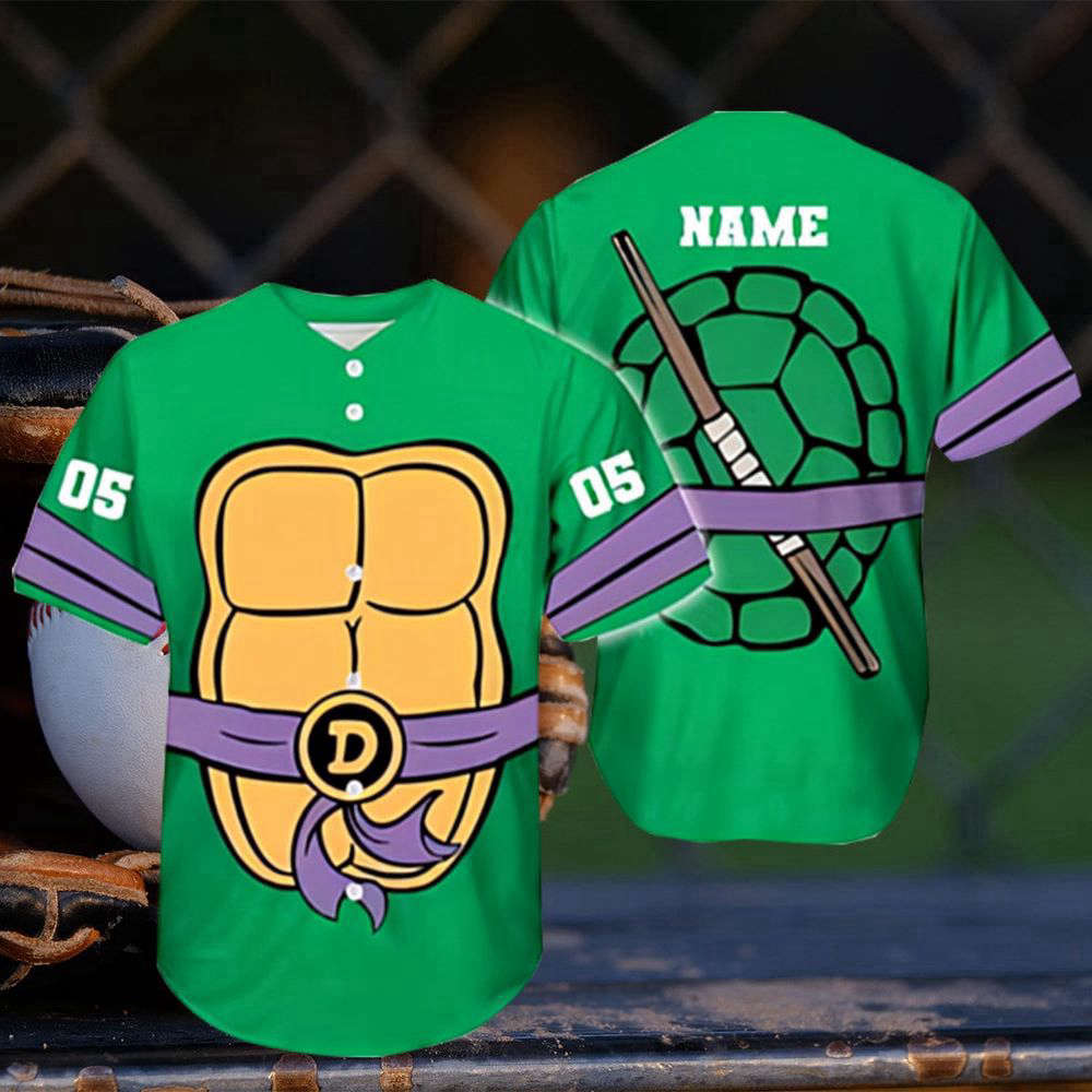 Teenage Mutant Ninja Turtles Mutant Mayhem Movie Baseball Jersey – Custom Name Shirt - Aopprinter