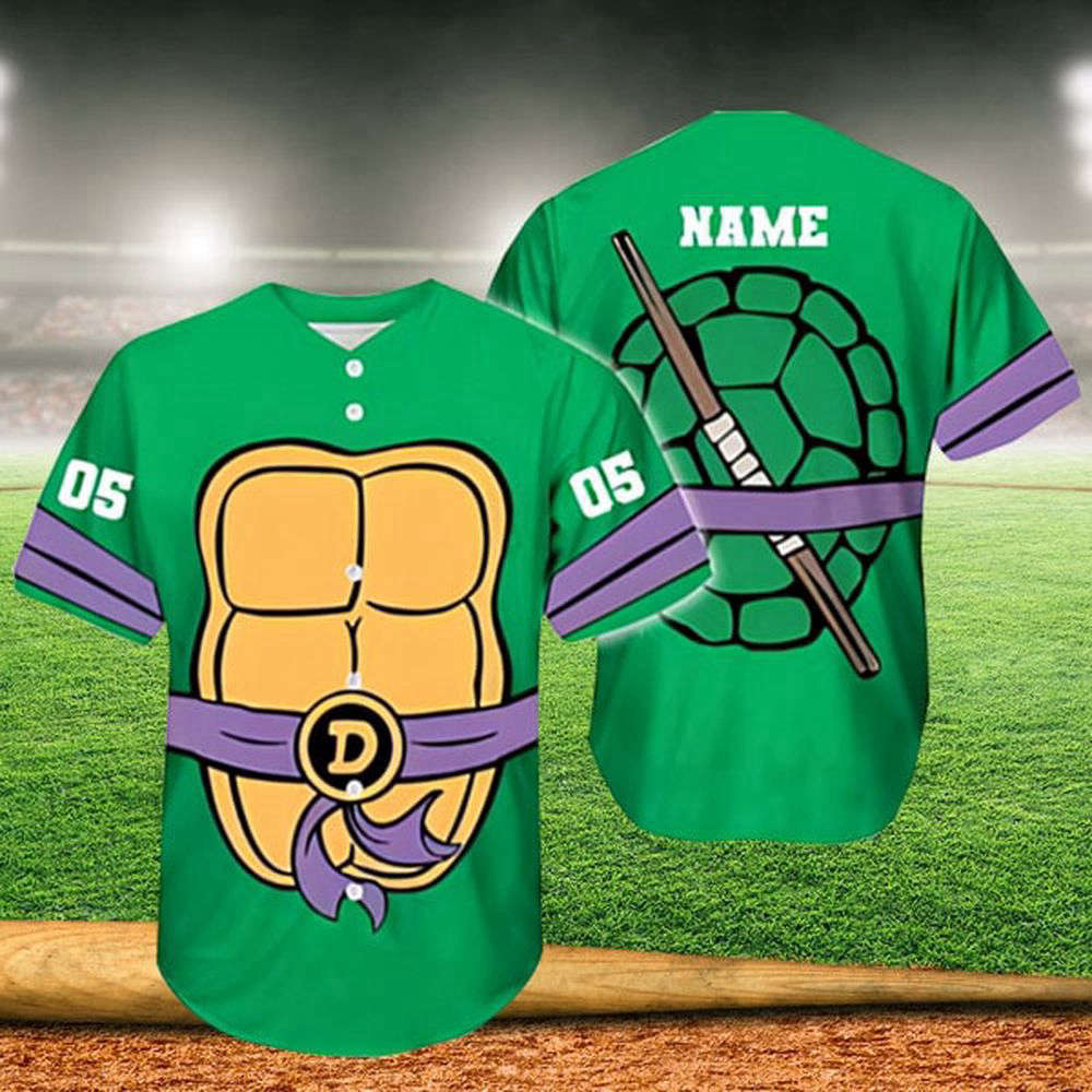 Teenage Mutant Ninja Turtles Mutant Mayhem Movie Baseball Jersey – Custom Name Shirt - Aopprinter