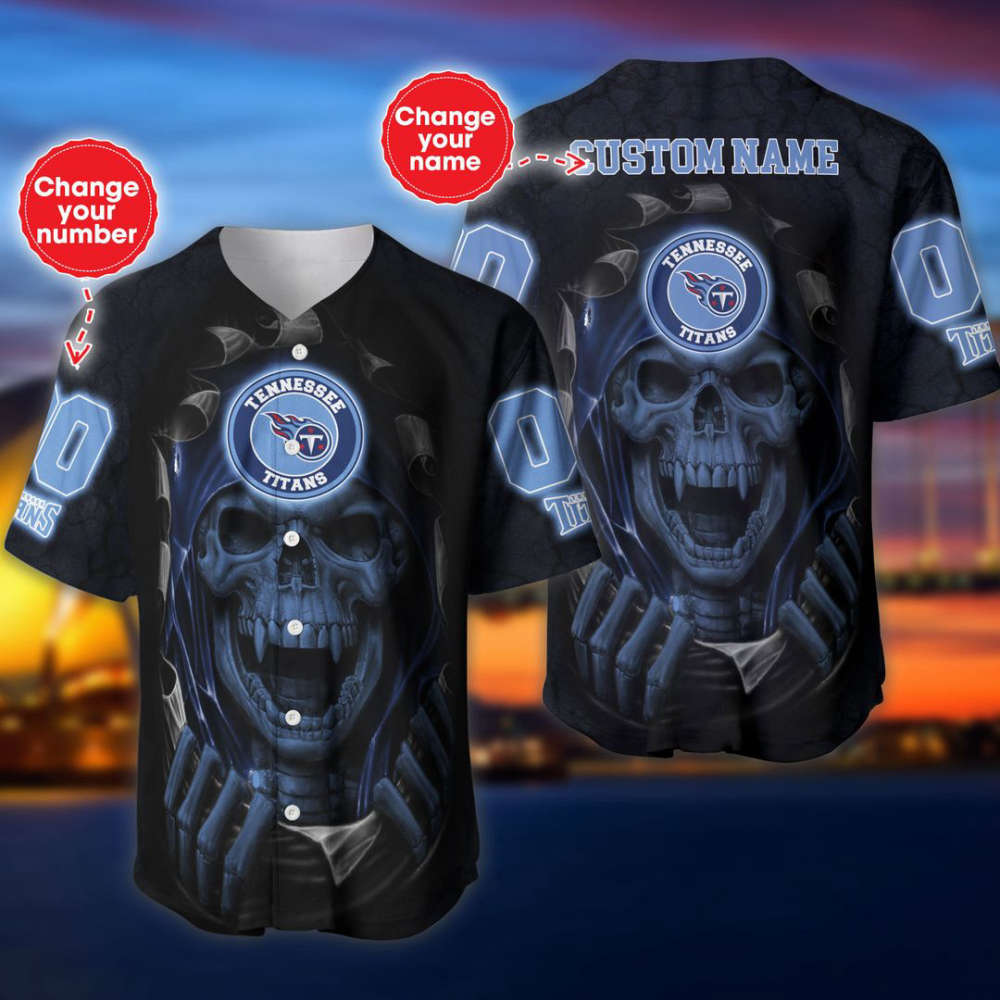 Tennessee Titans Personalized Baseball Jersey Fan Gifts - lylyprint.com