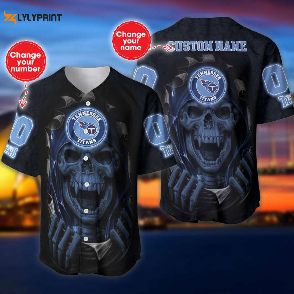 Tennessee Titans Personalized Baseball Jersey Fan Gifts - lylyprint.com
