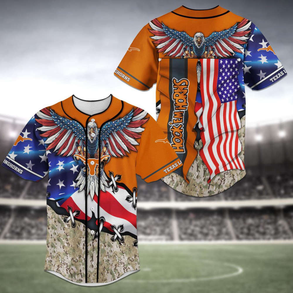 Texas Longhorns Baseball Jersey Gift For Men Women - lylyprint.com