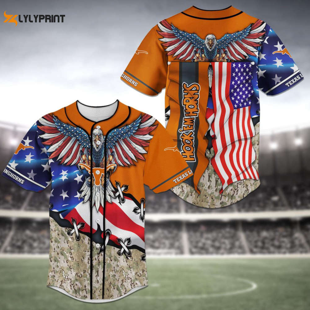 Texas Longhorns Baseball Jersey Gift For Men Women - lylyprint.com