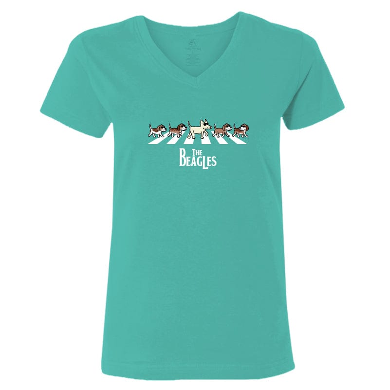 The Beagles - Ladies T-Shirt V-Neck