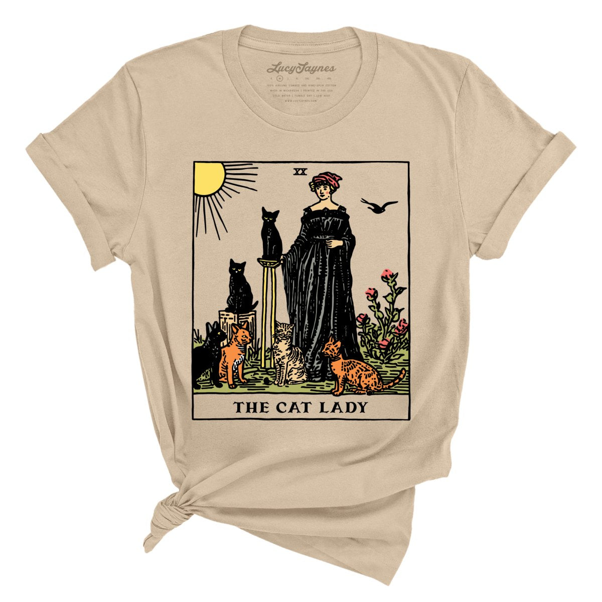 The Cat Lady Tarot Card Tee