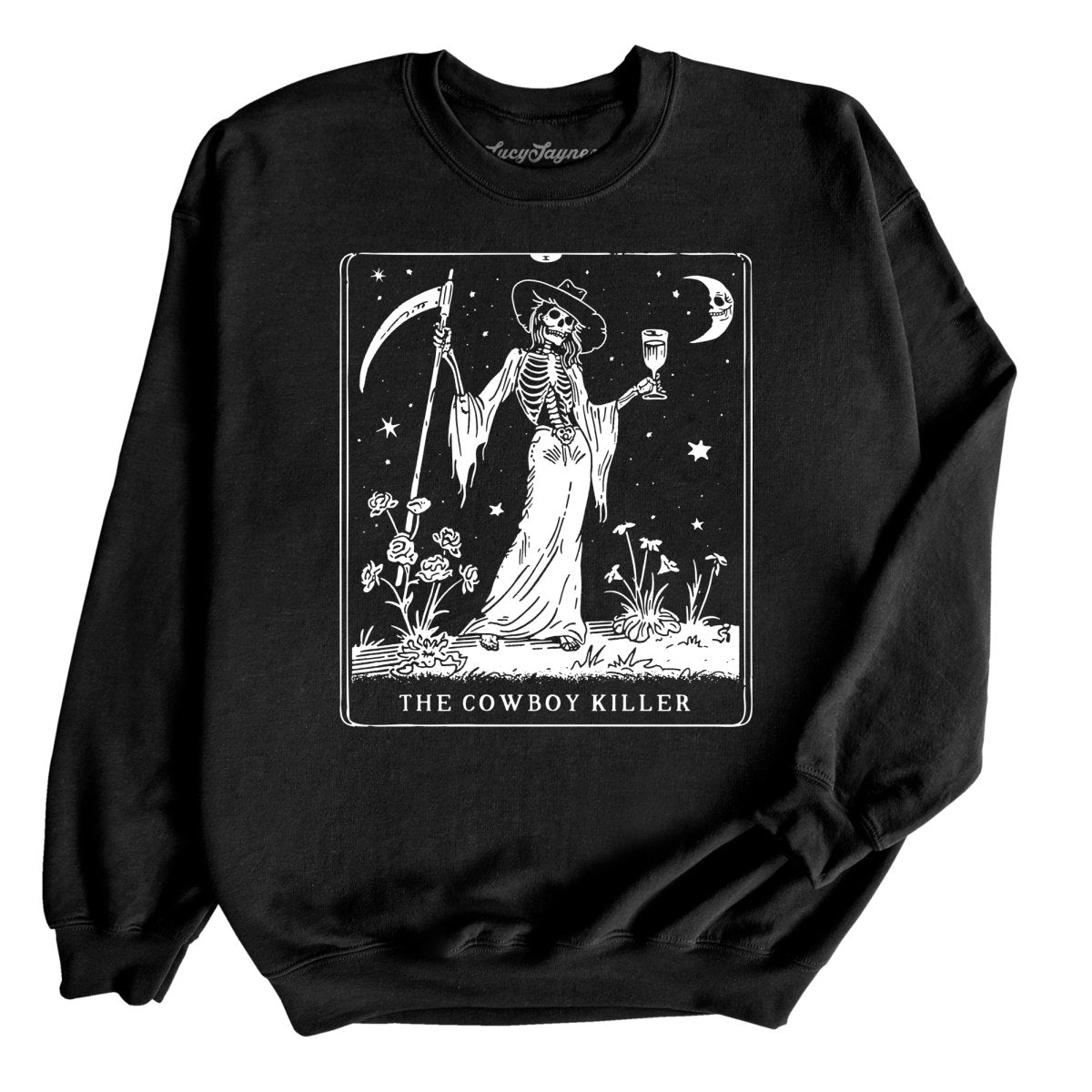 The Cowboy Killer Tarot Card Sweatshirt