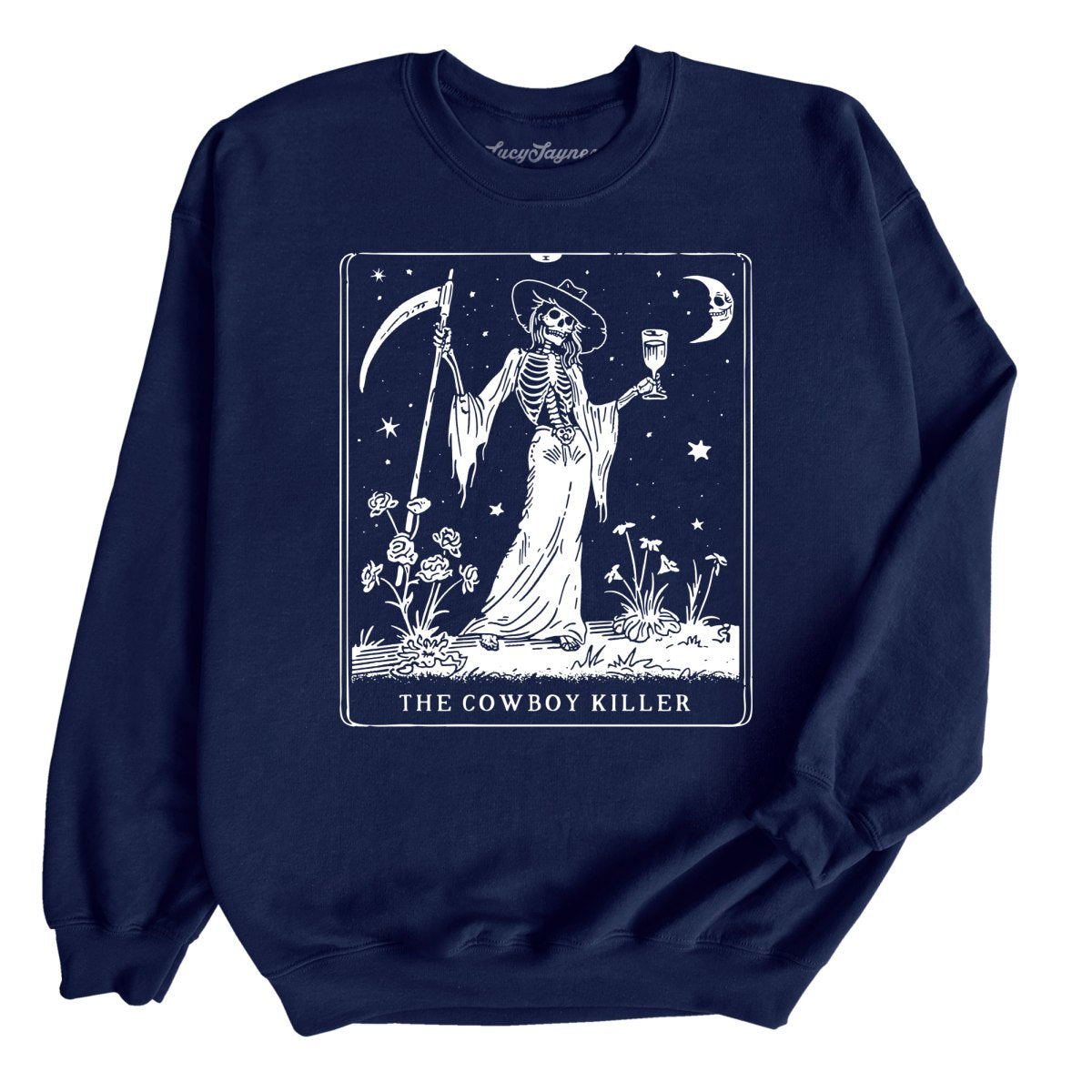 The Cowboy Killer Tarot Card Sweatshirt
