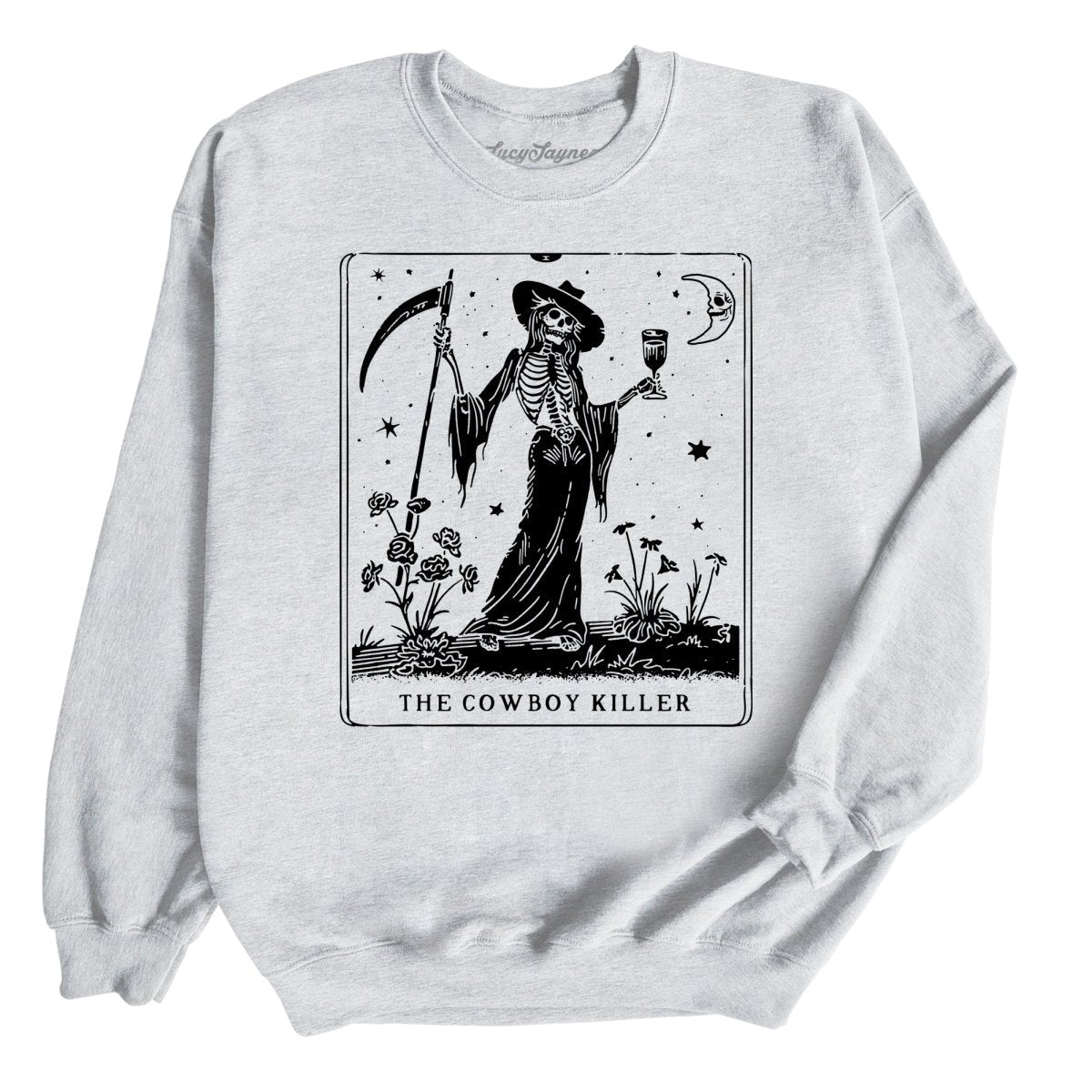 The Cowboy Killer Tarot Card Sweatshirt