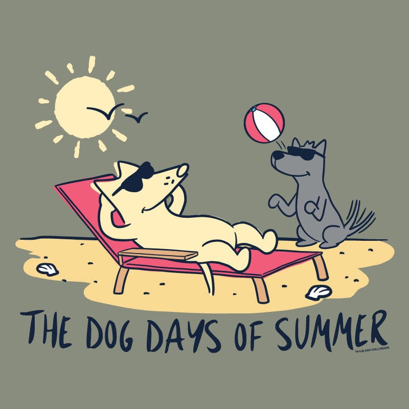 Dog Days of Summer - Ladies Curvy V-Neck Tee