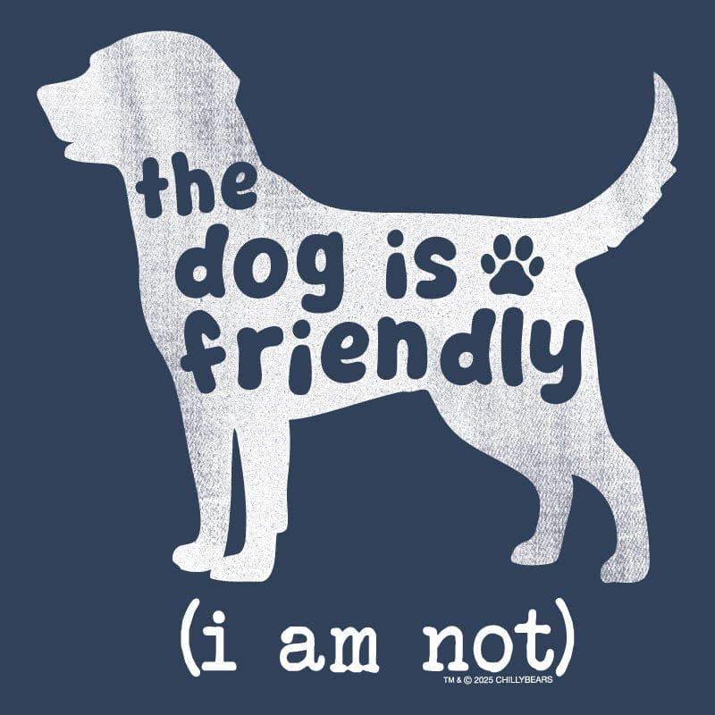 The Dog is Friendly - Ladies T-Shirt V-Neck