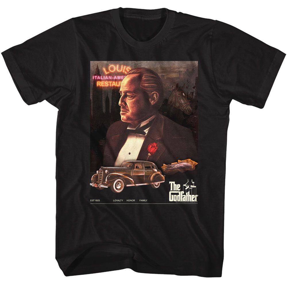 The Godfather - Godfather Poster Collage Neon T-Shirt