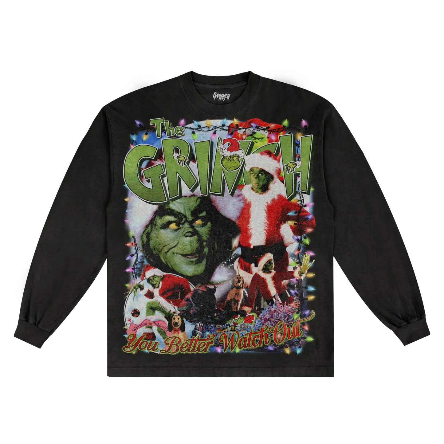The Grinch Christmas Long Sleeved Tee Style001