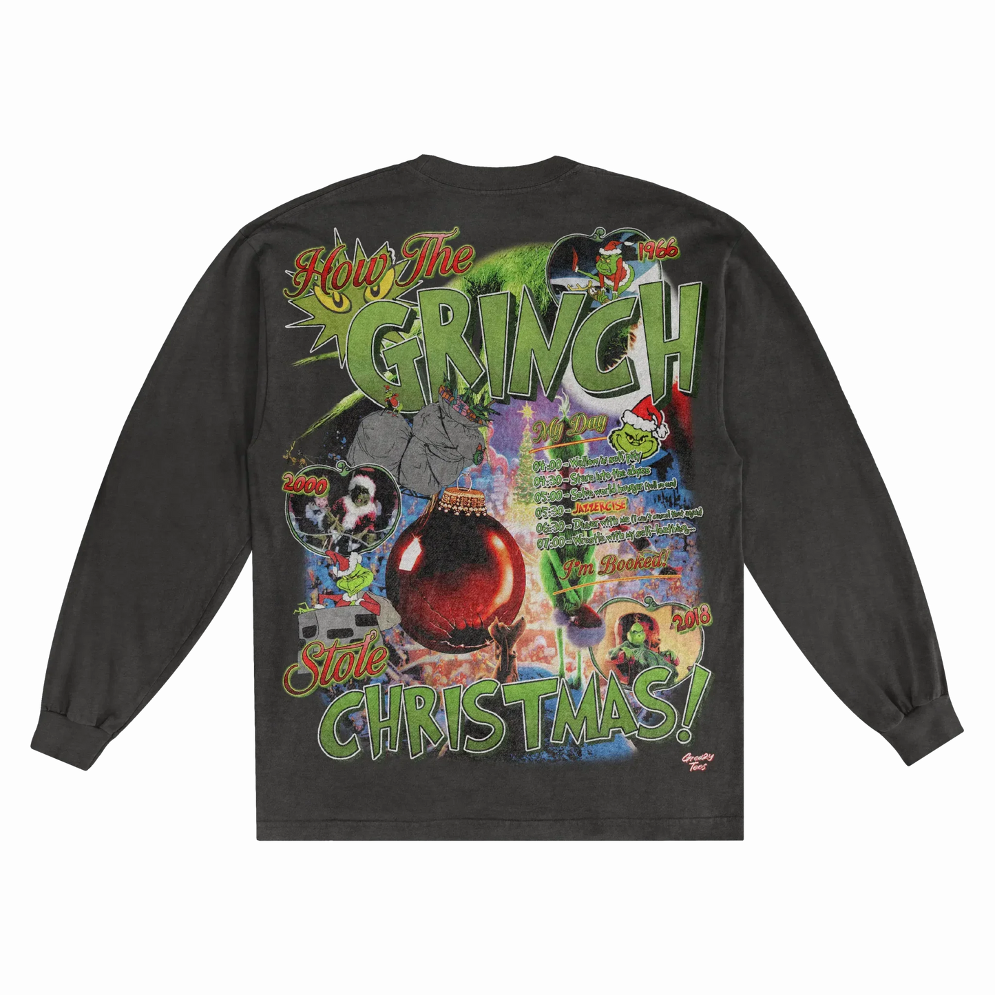 The Grinch Christmas Long Sleeved Tee Style002