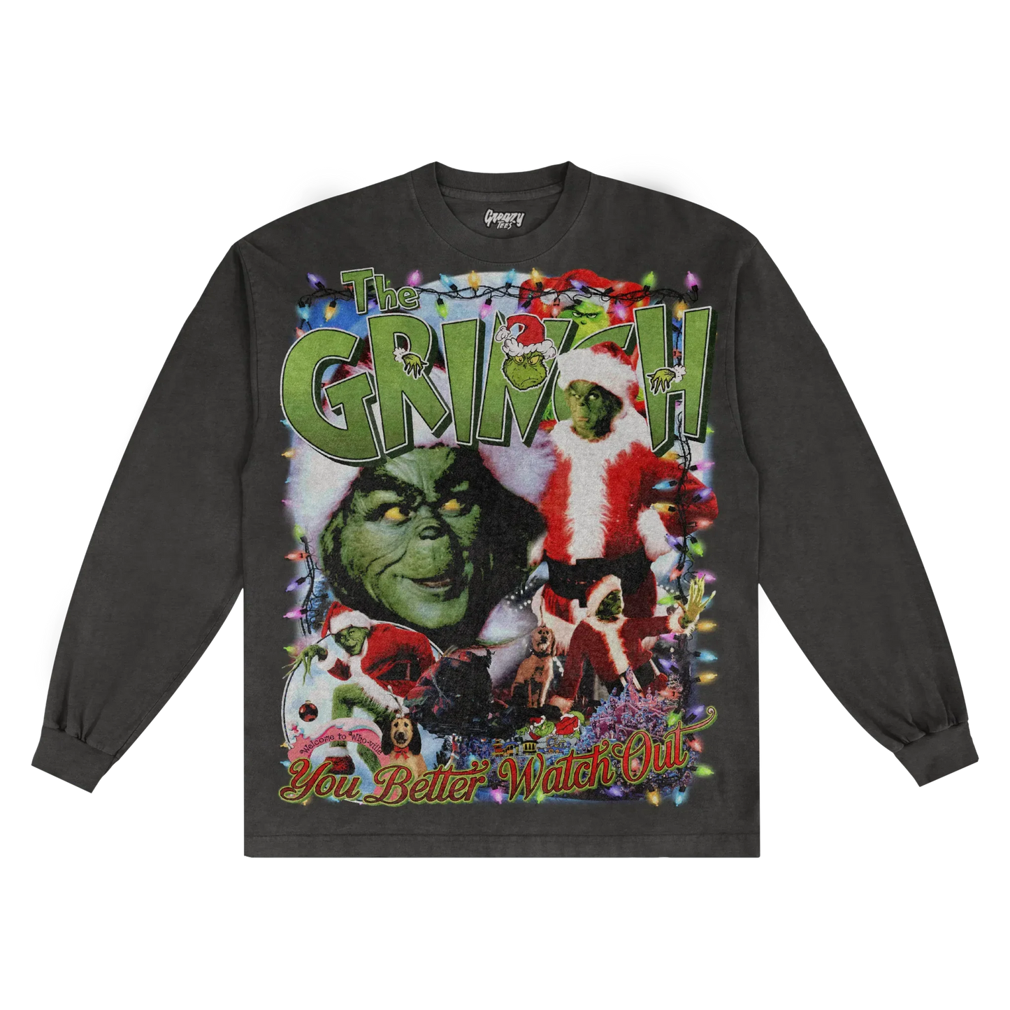 The Grinch Christmas Long Sleeved Tee Style002