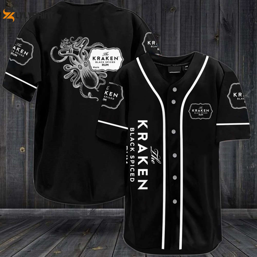 The Kraken Black Spiced Rum Baseball Jersey - lylyprint.com