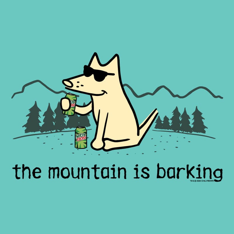 The Mountain is Barking - Ladies T-Shirt V-Neck