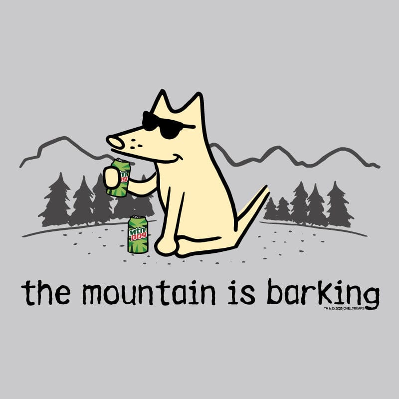 The Mountain is Barking - Ladies T-Shirt V-Neck