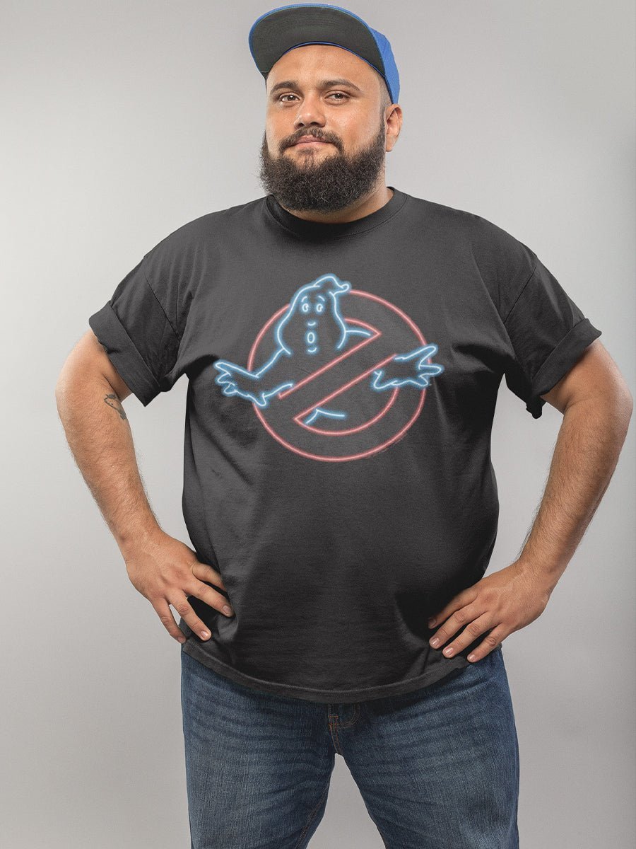 THE REAL GHOSTBUSTERS NEON GHOST BIG AND TALL T-SHIRT