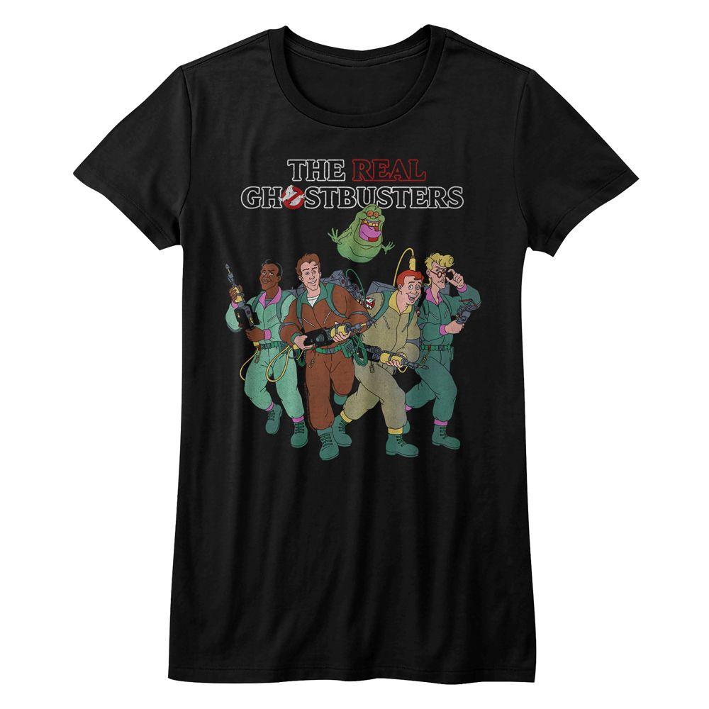 The Real Ghostbusters The Whole Crew Womens T-Shirt