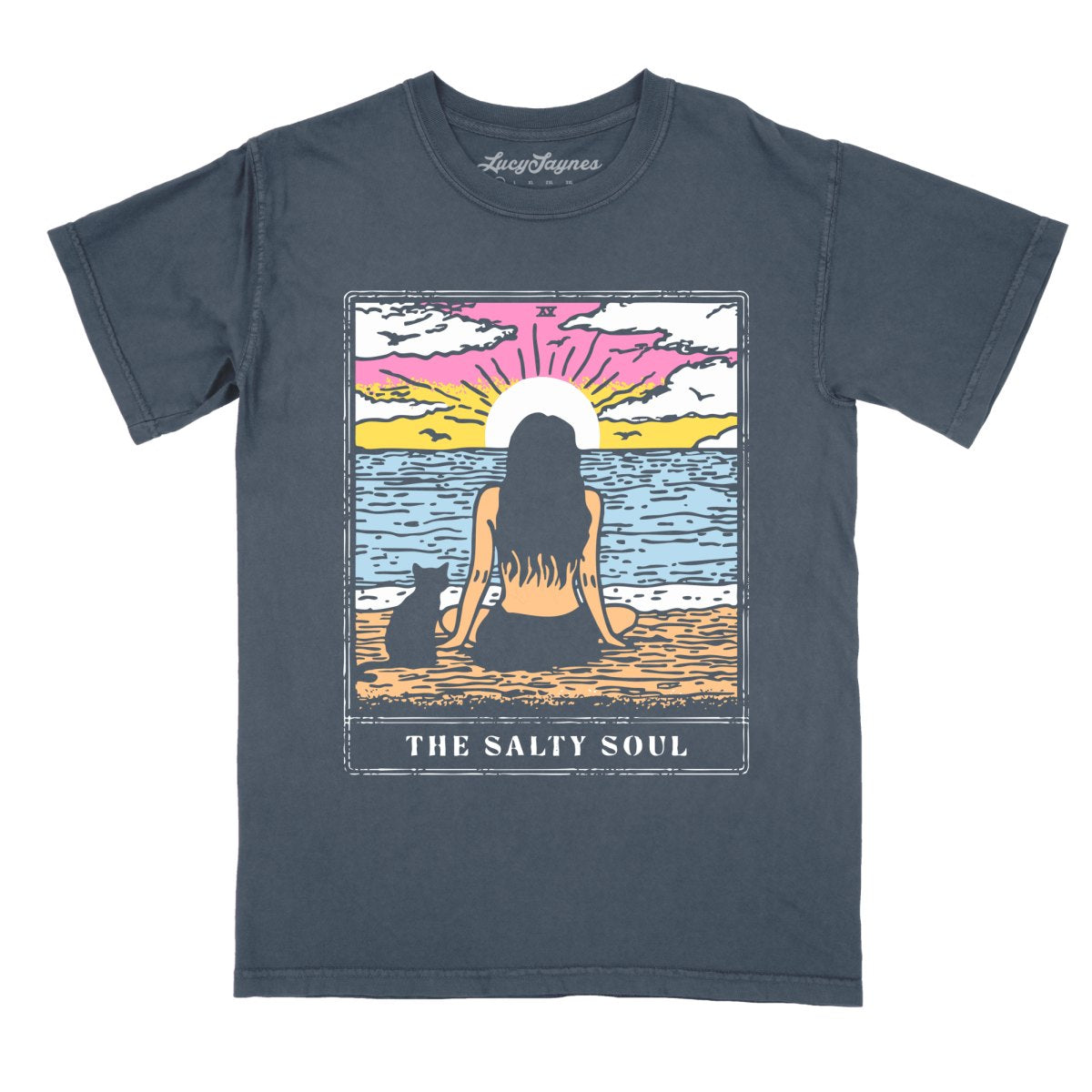The Salty Soul Tarot Card - Comfort Colors Tee