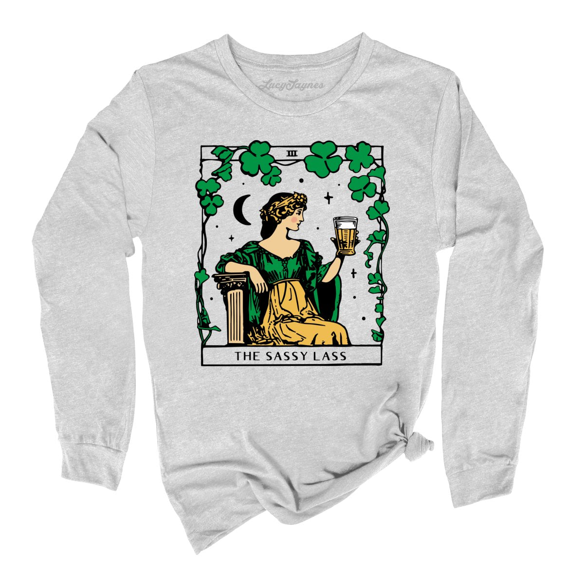The Sassy Lass Tarot Card Long Sleeve Tee