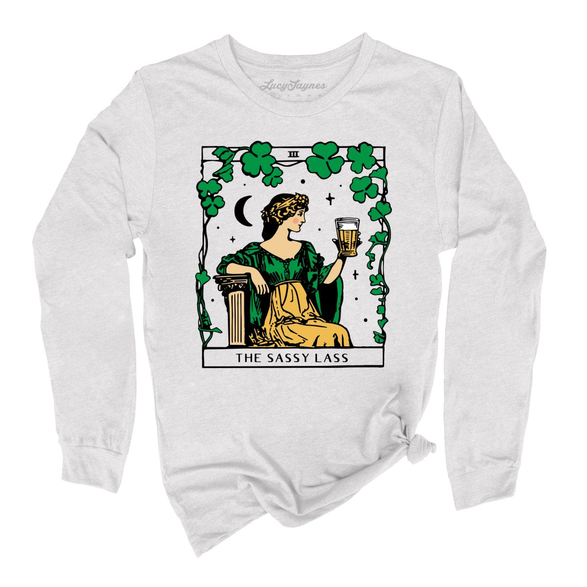 The Sassy Lass Tarot Card Long Sleeve Tee