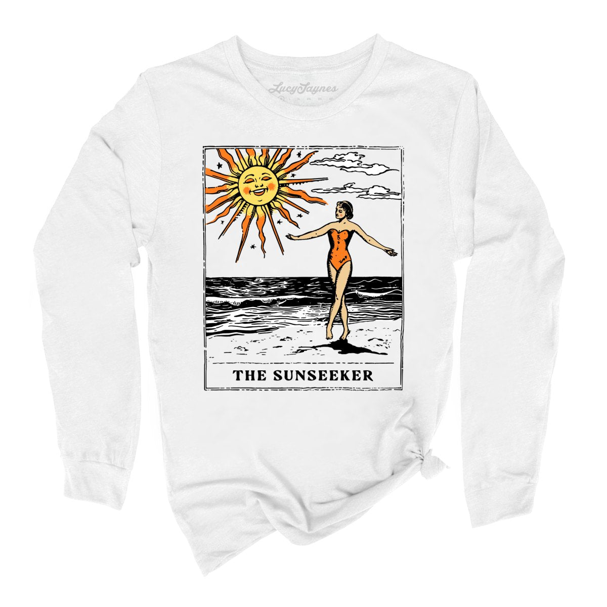 The Sunseeker Tarot Card Long Sleeve Tee