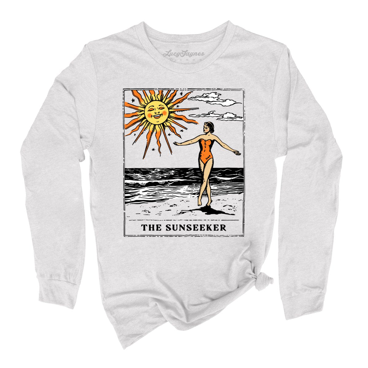 The Sunseeker Tarot Card Long Sleeve Tee