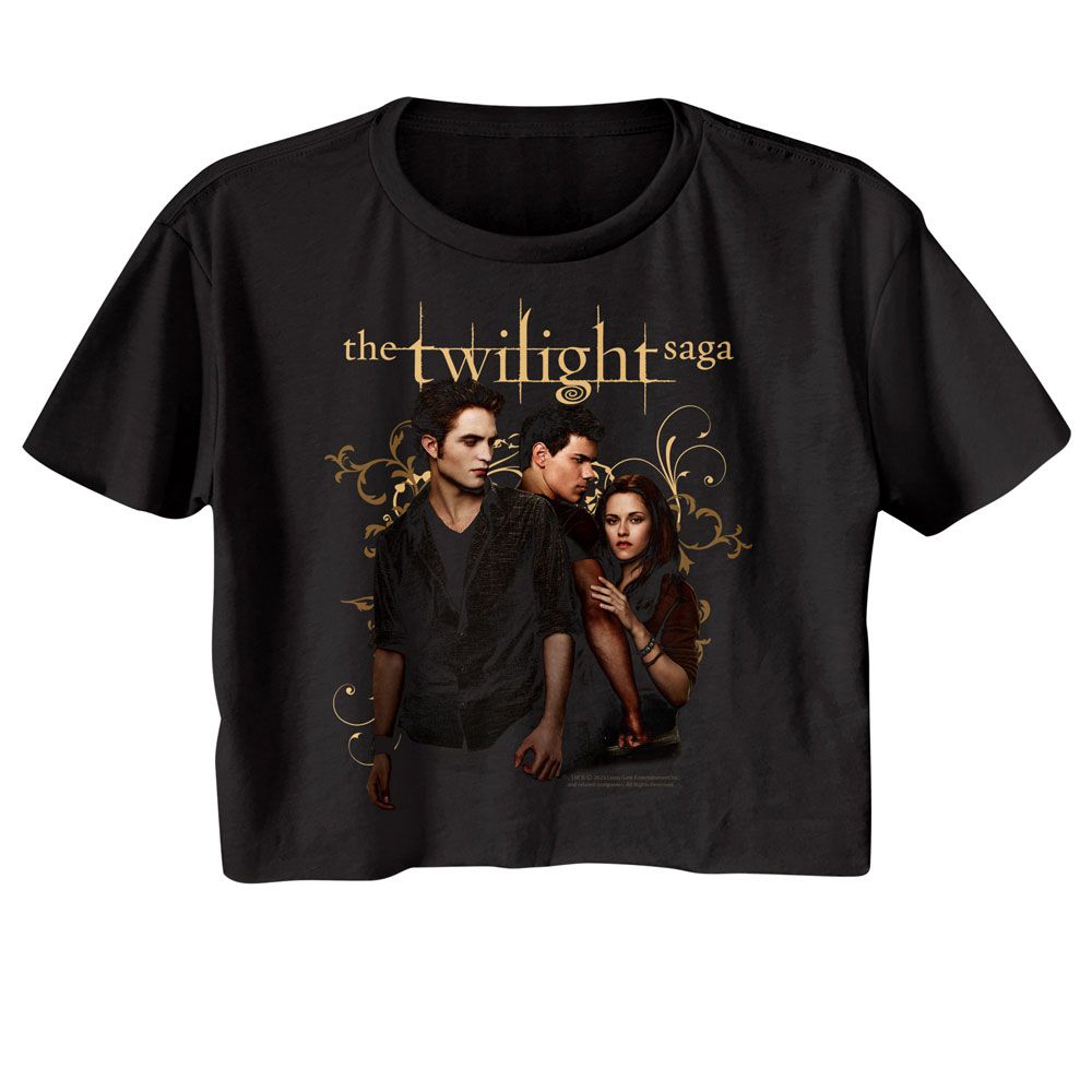 The Twilight Saga - Twilight Edward Jacob Bella Womens Crop Tee