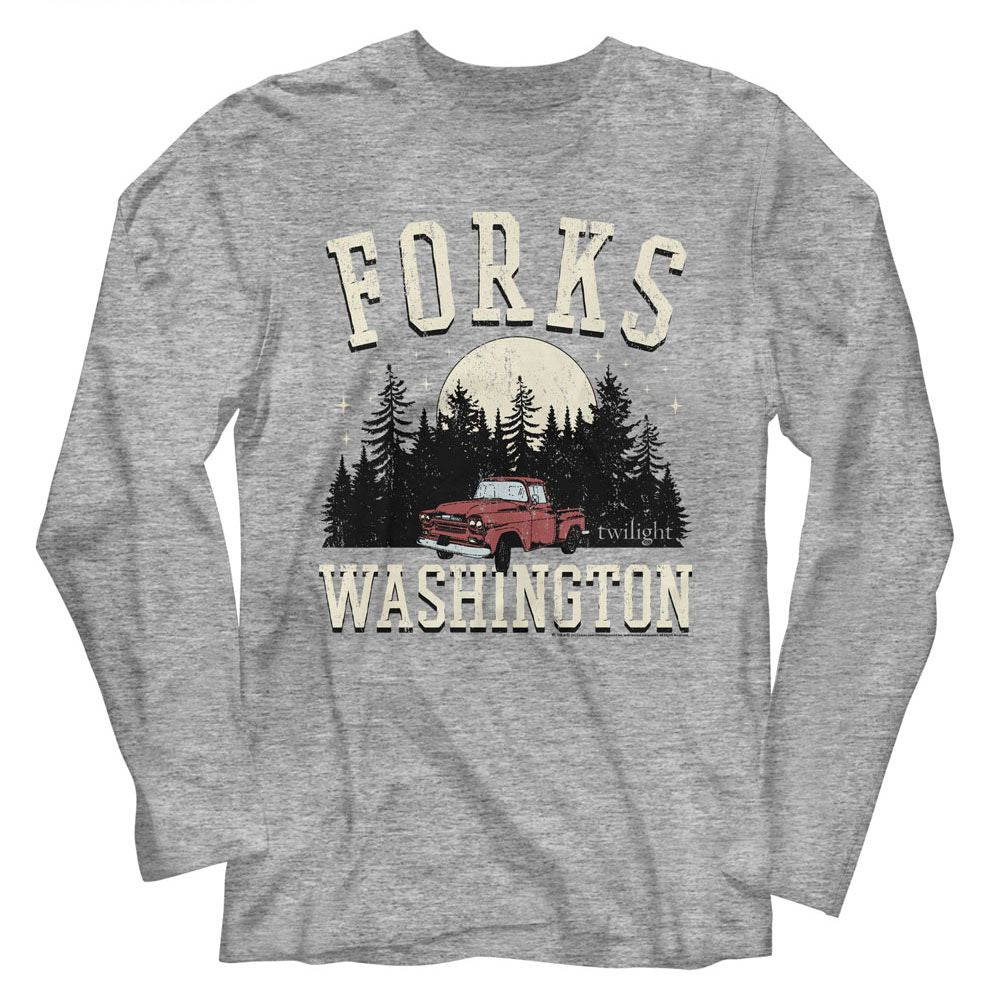 The Twilight Saga - Twilight Forks Truck Long Sleeve Boyfriend Tee
