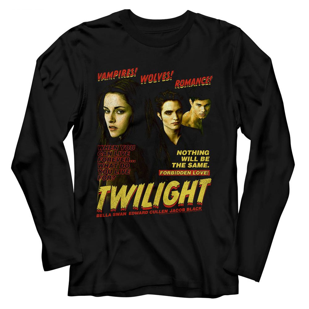 The Twilight Saga - Twilight Vampires Wolves Romance Long Sleeve Boyfriend Tee