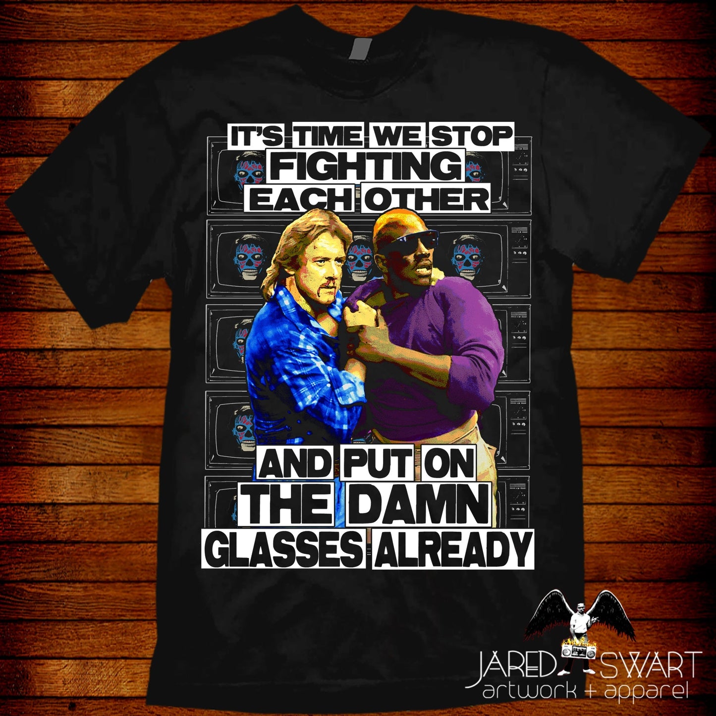 They Live T-shirt The Fight