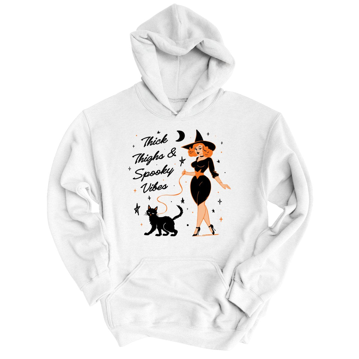 Thick Thighs and Spooky Vibes Hoodie