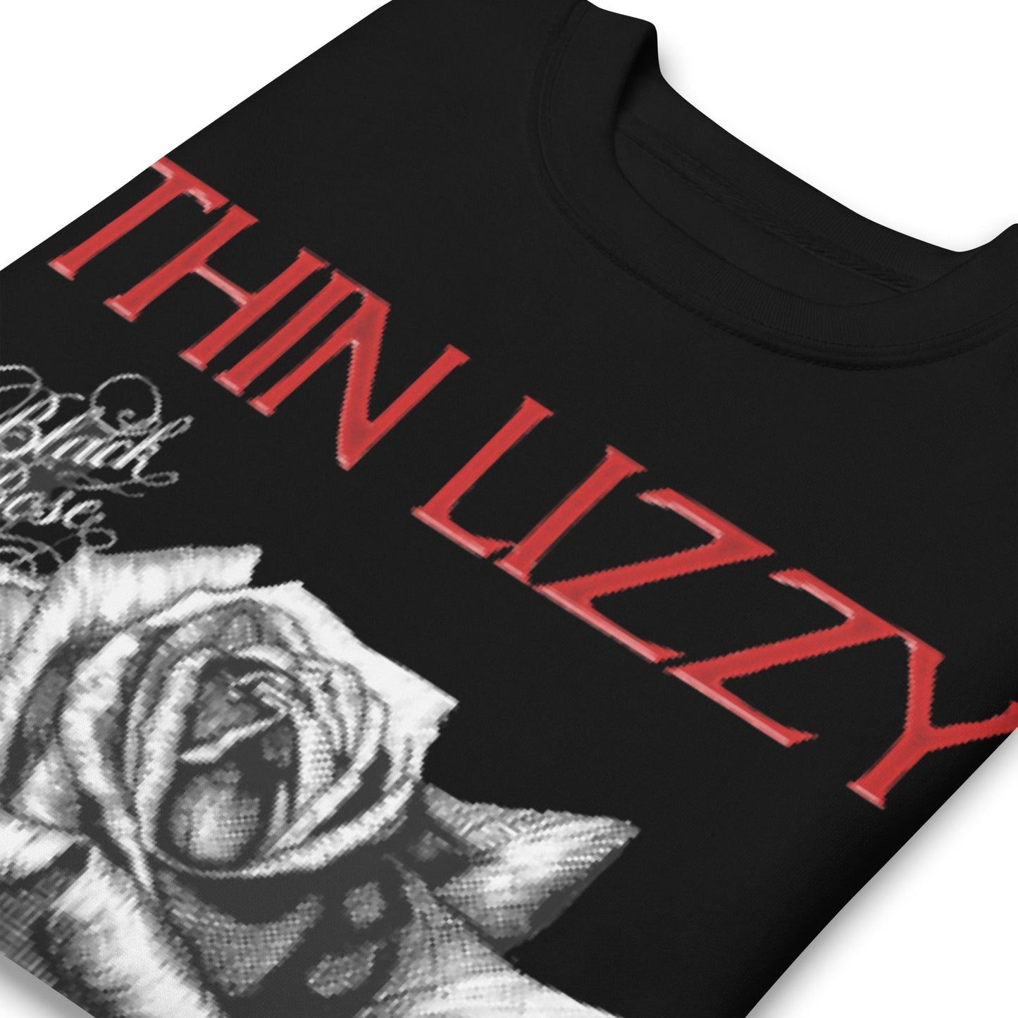 Thin Lizzy Black Rose Jumbo Print Sweatshirt