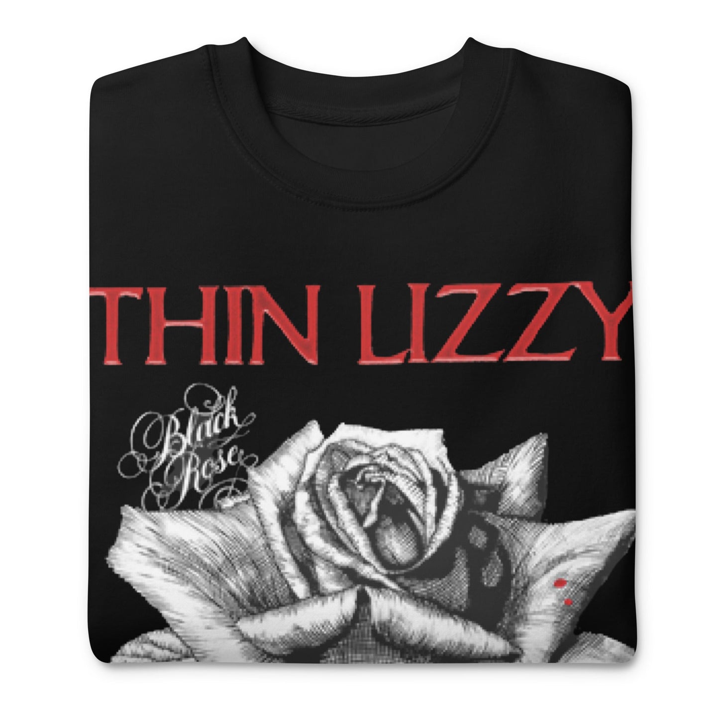 Thin Lizzy Black Rose Jumbo Print Sweatshirt