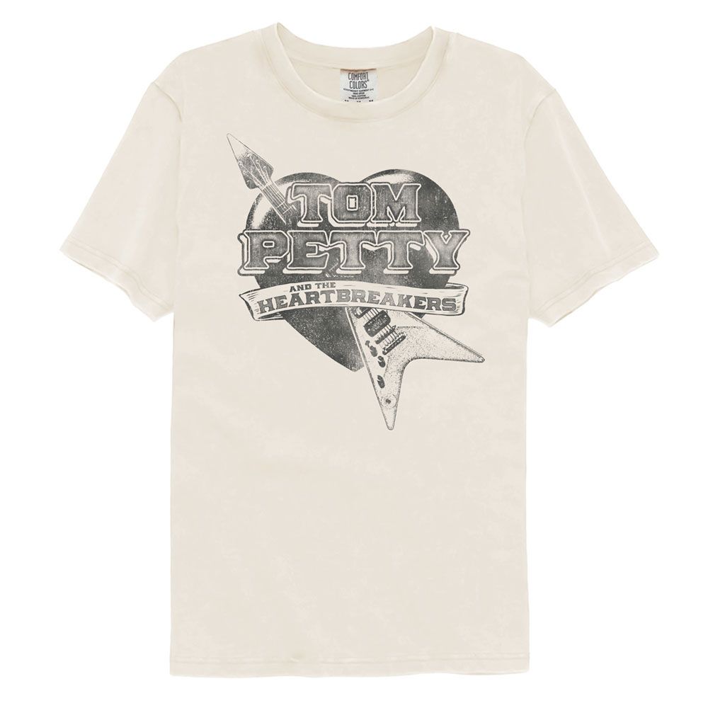 Tom Petty Guitar Heart Comfort Colors T-Shirt