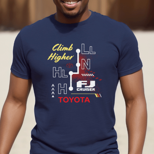Toyota Men's Big and Tall FJ Cruiser T-shirt-Climb Higher