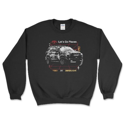 Toyota TRD Sequoia Let's Go Places Sweatshirt-Licensed Apparel