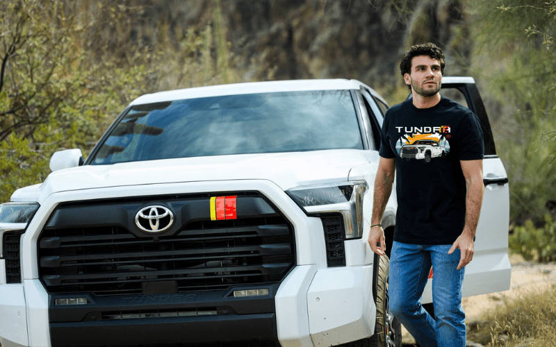 Toyota Men's Big and Tall Tundra Pick-Up Truck Beach Tee