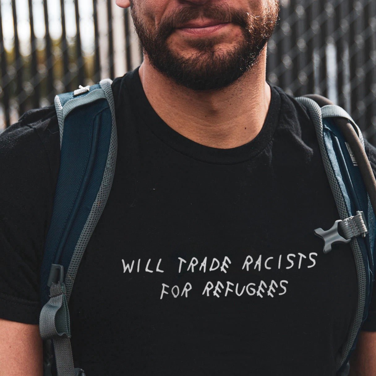 Trade Racists For Refugees Tee
