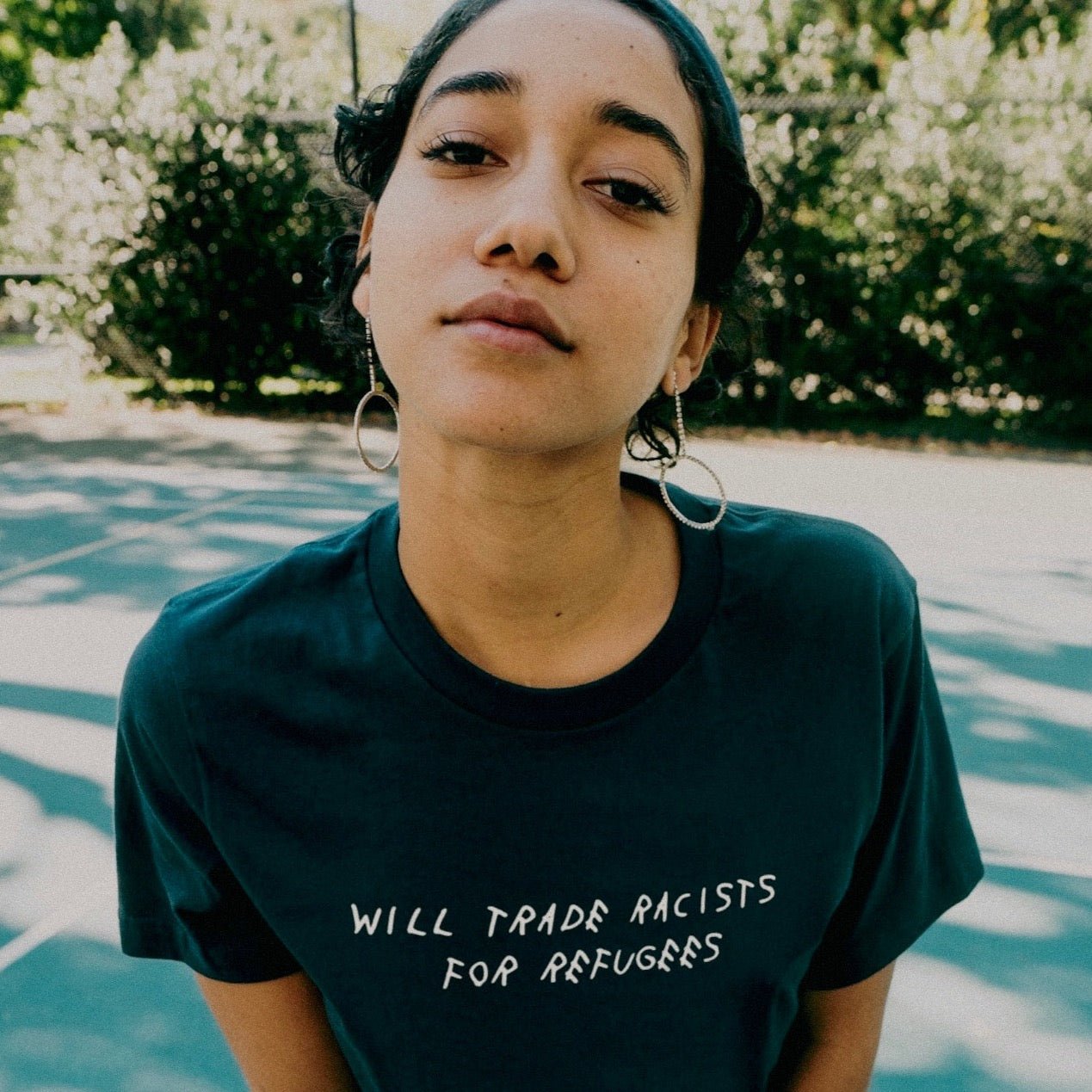 Trade Racists For Refugees Tee