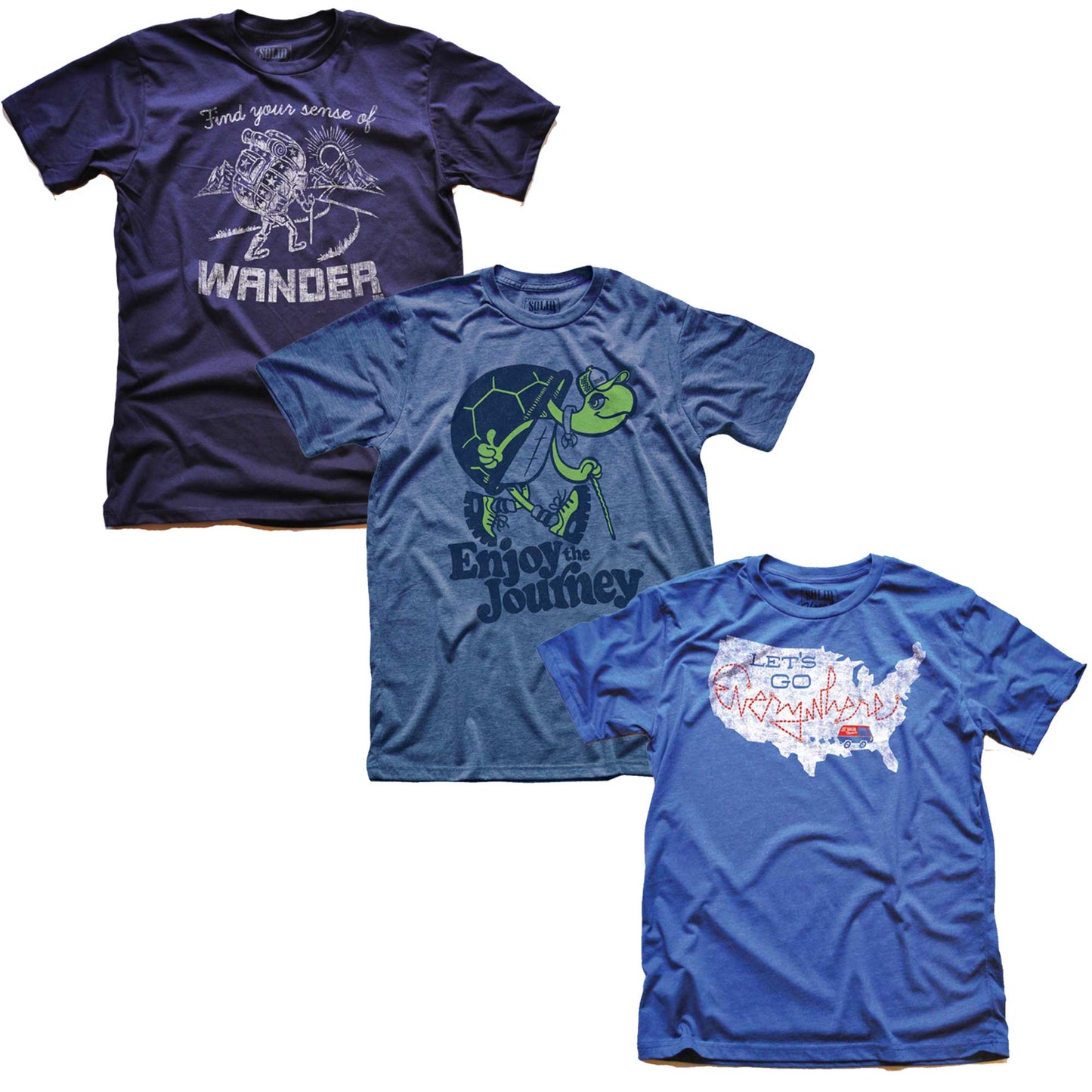 Travel Junkie T-shirt Series Set | 3 Tee Bundle
