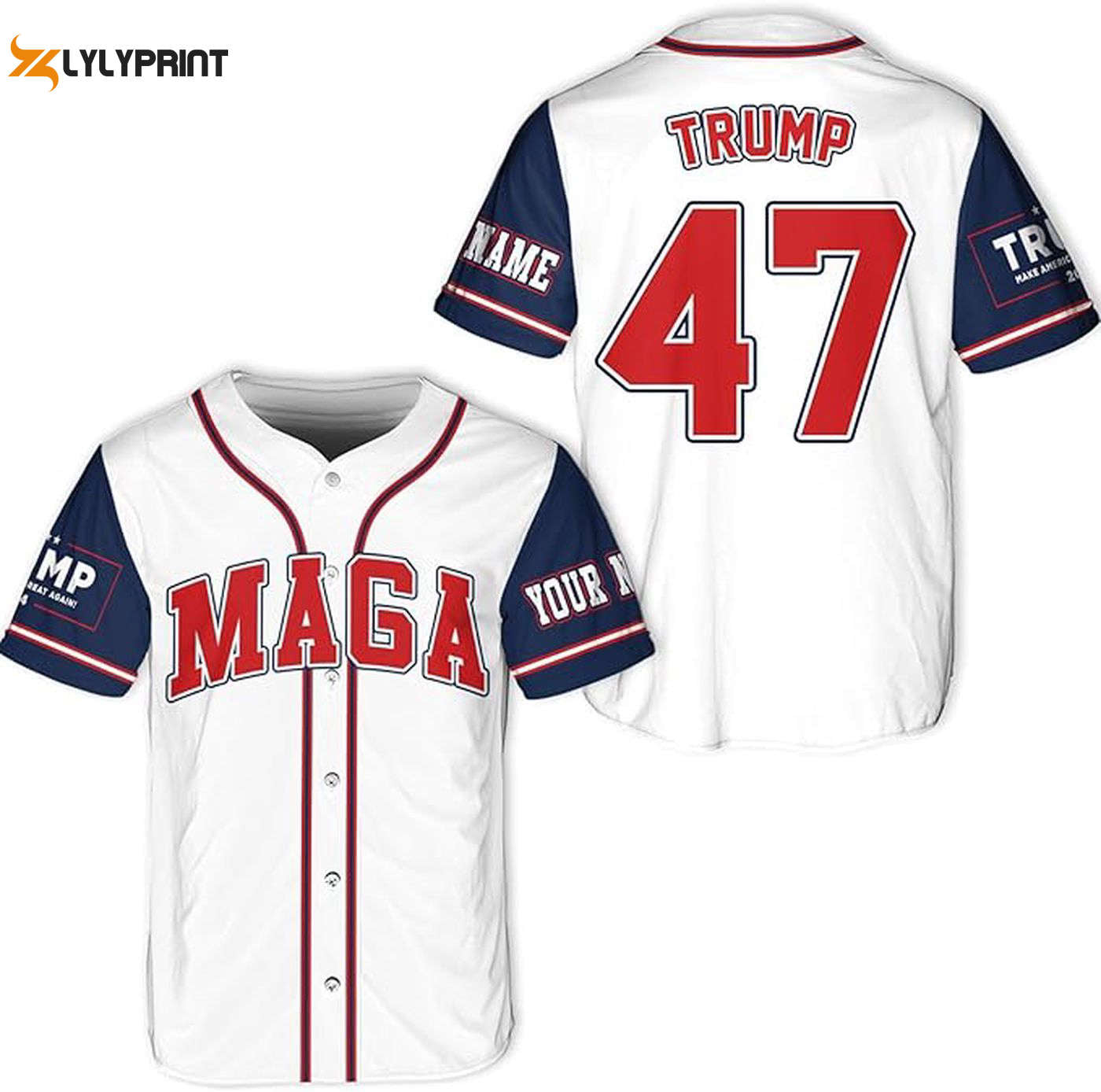 Trump Felon Baseball Jersey, Jersey Shirt Version 11 - Gift for Men Women - lylyprint.com