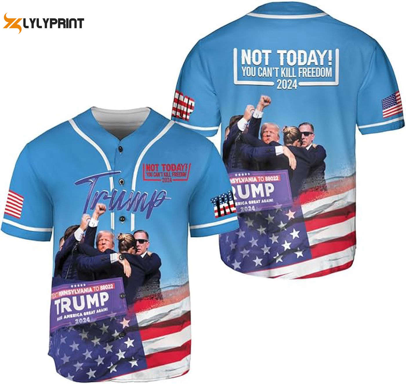 Trump Felon Baseball Jersey, Jersey Shirt Version 8 - Gift for Men Women - lylyprint.com