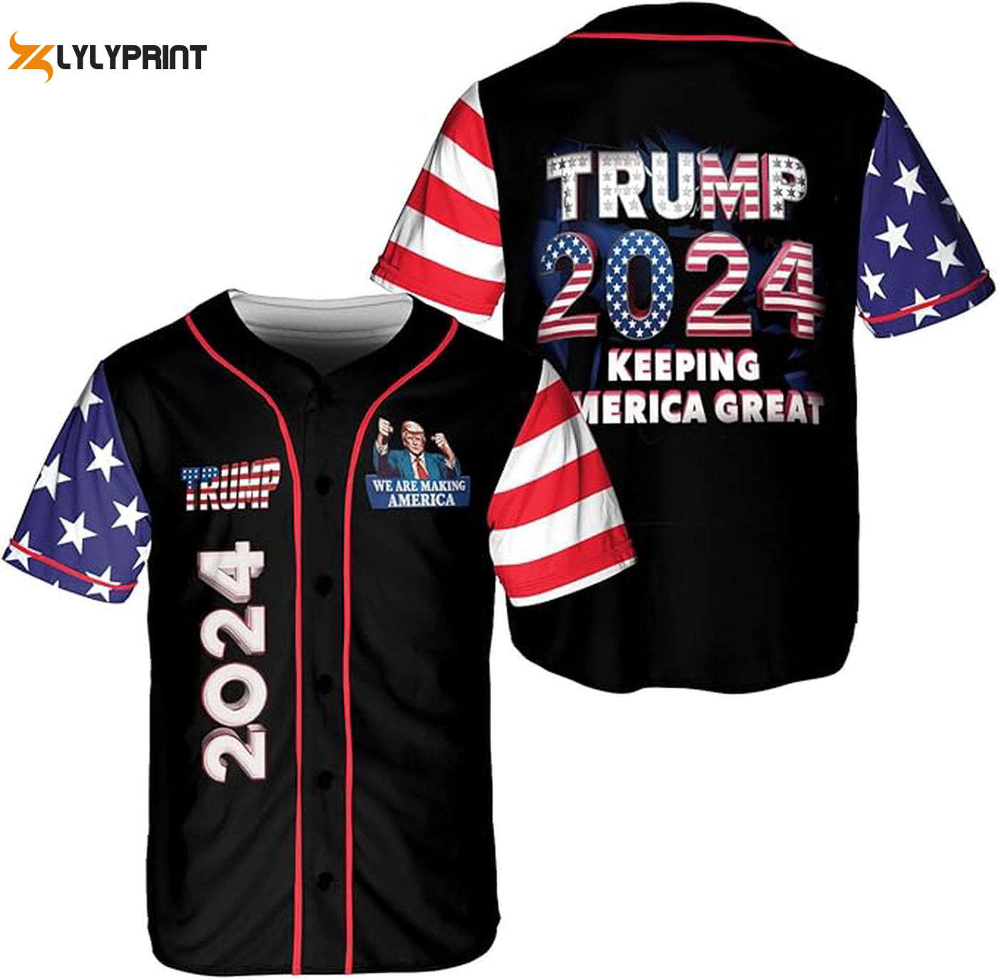 Trump Felon Baseball Jersey, Jersey Shirt Version 9 - Gift for Men Women - lylyprint.com