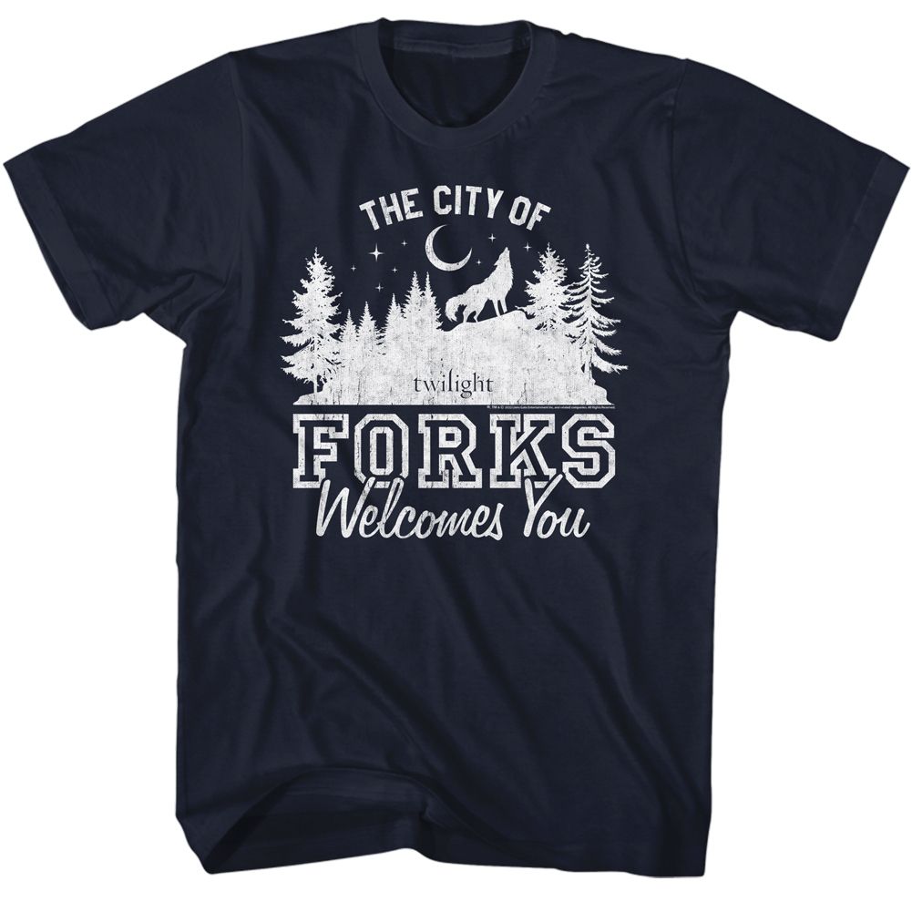 The Twilight Saga - The City Of Forks Boyfriend Tee
