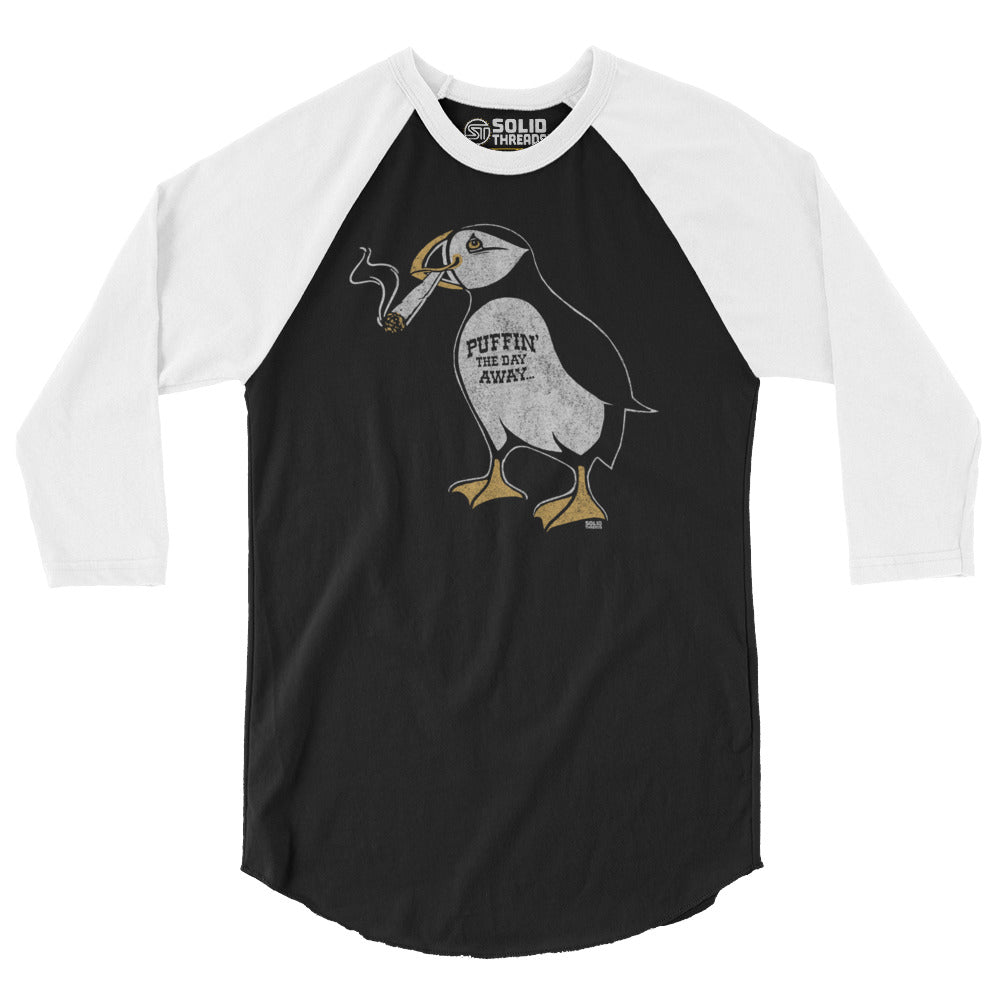 Unisex Puffin Away 3/4 Sleeve Baseball T-Shirt