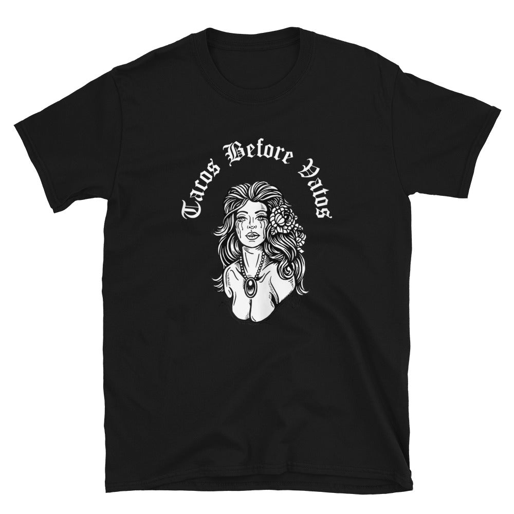 Tacos Before Vatos Unisex T-Shirt Style001