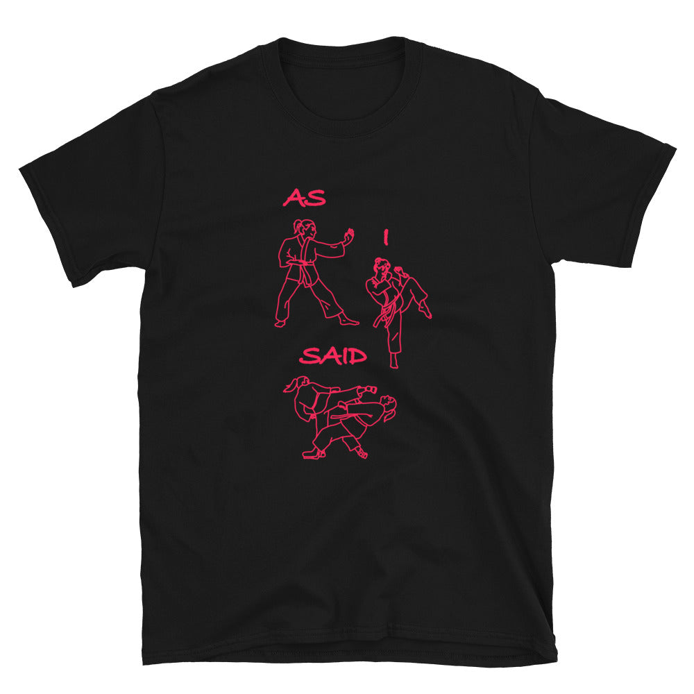 As I Said Karate Version T-Shirt